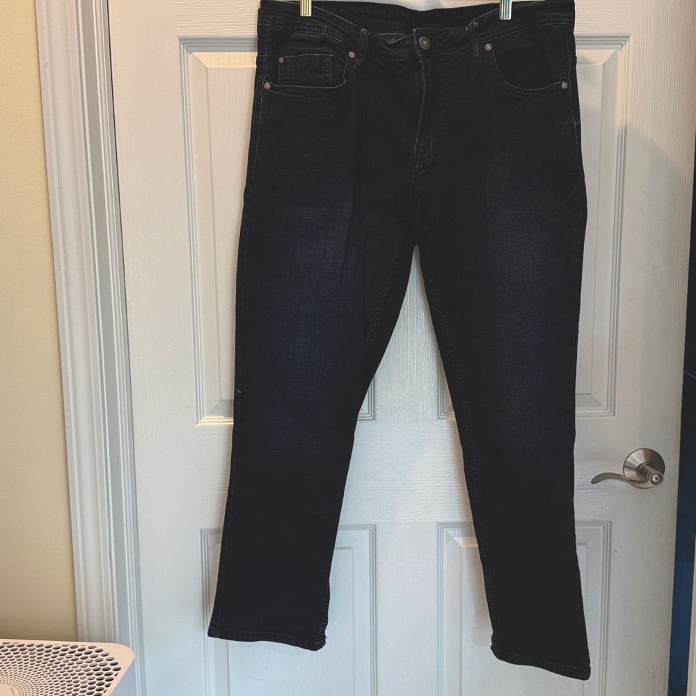 Buffalo David Bitton Men's Dark Blue Straight Jeans